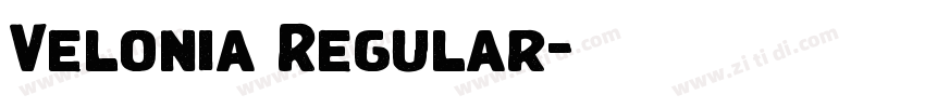 Velonia Regular字体转换 Velonia Regular字体转换